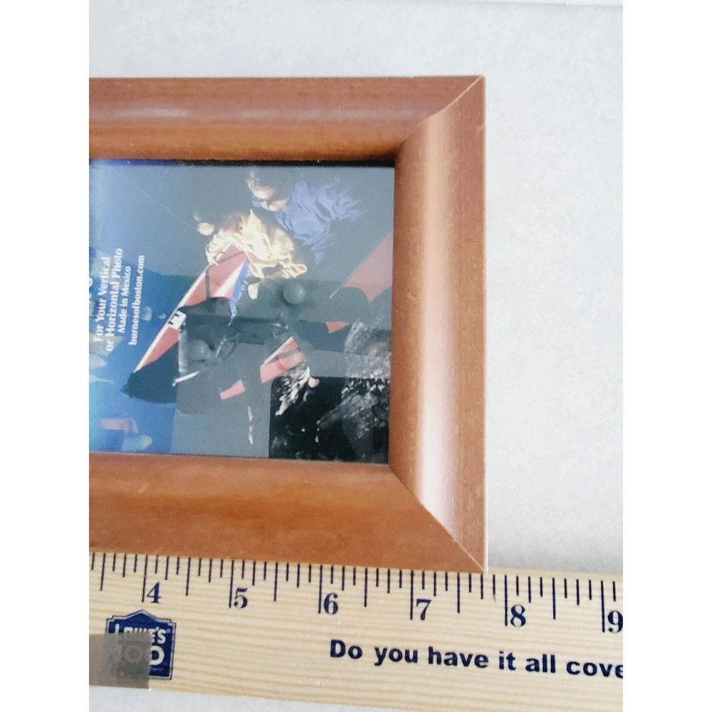 Vintage Wooden Picture Frame Set Brown 4x6 Tabletop Wall Decor 2 Pk Cottagecore